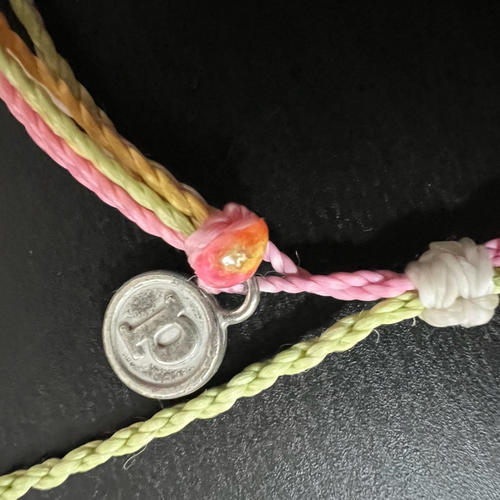 Pura Vida Pink and Yellow Multi-Strand Bracelet - Picture 2 of 6